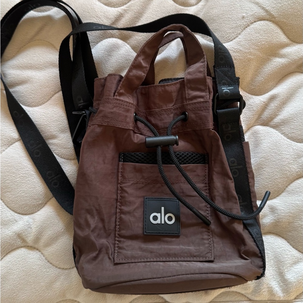 ALO Yoga Chocolate Messenger Bag